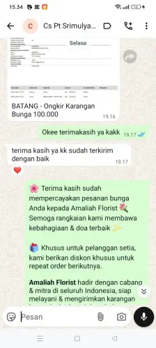 Testimonial Papan Bunga gorontalo